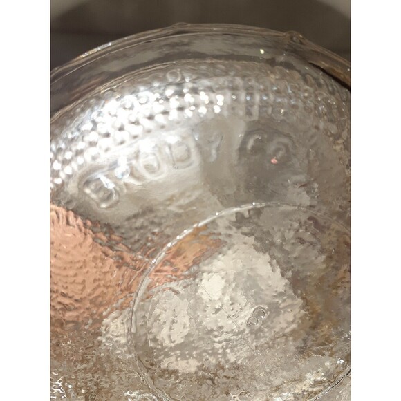 Brody Co. Vintage 1950s Heavy Clear Glass w/ Wheat Stalk Pattern Large Vase - Picture 8 of 8